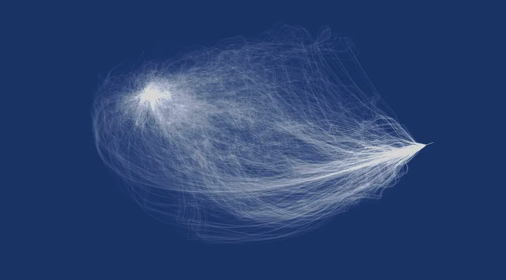 A visualization of paths the algorithms produce