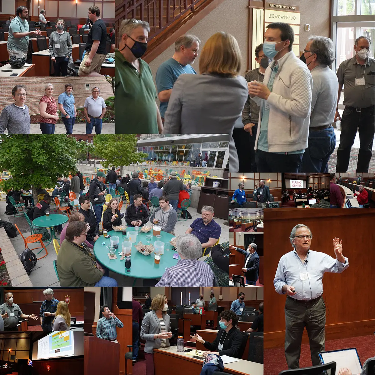 Collage of photos from HTCondor Week 2022